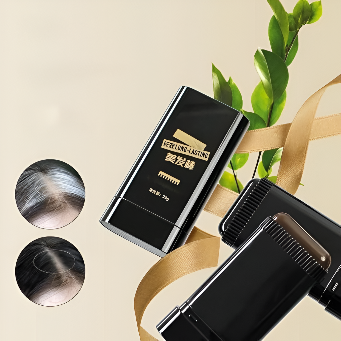 Covering White Hair is Simple and Convenient - Black